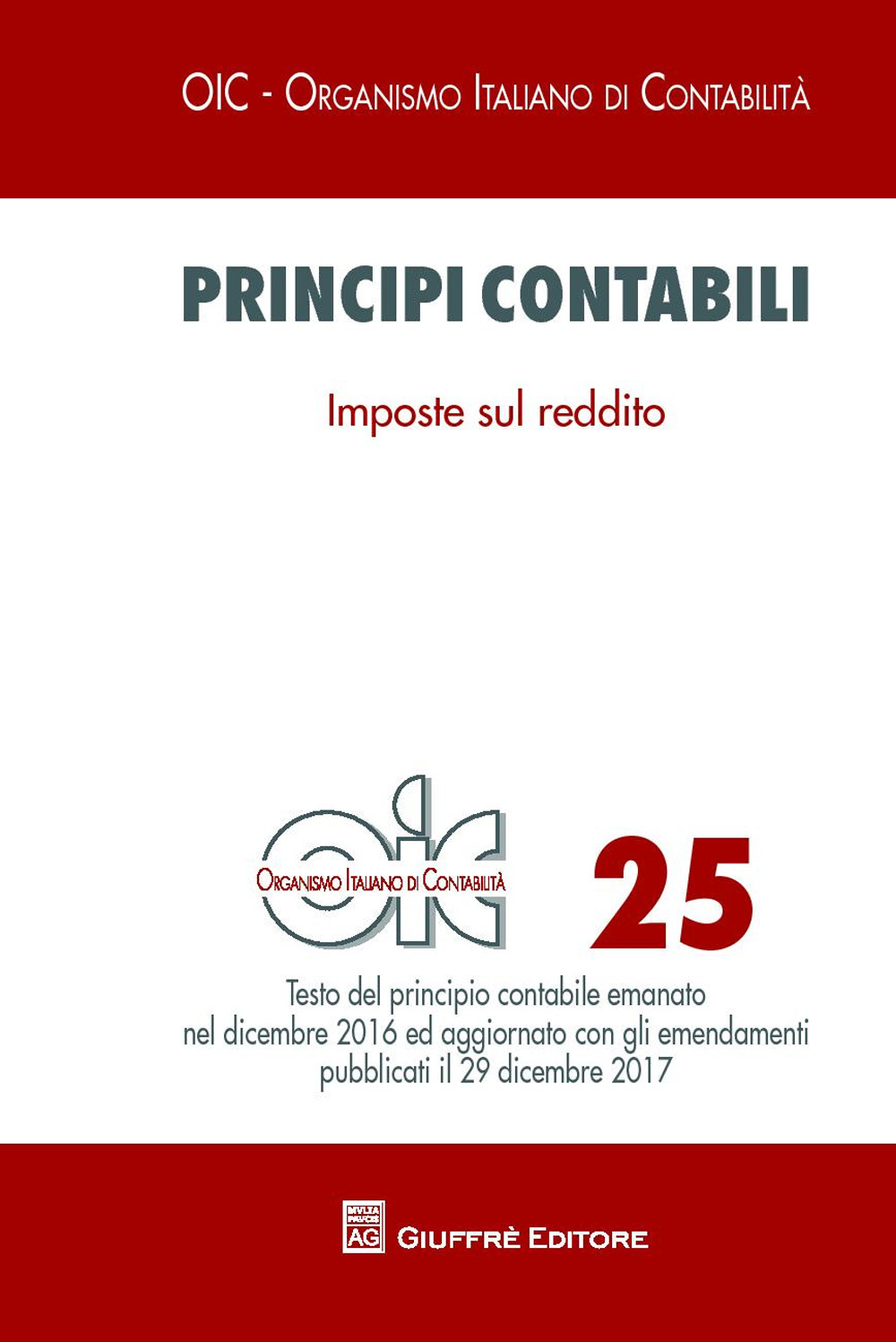 Principi contabili. Vol. 25: Imposte sul reddito