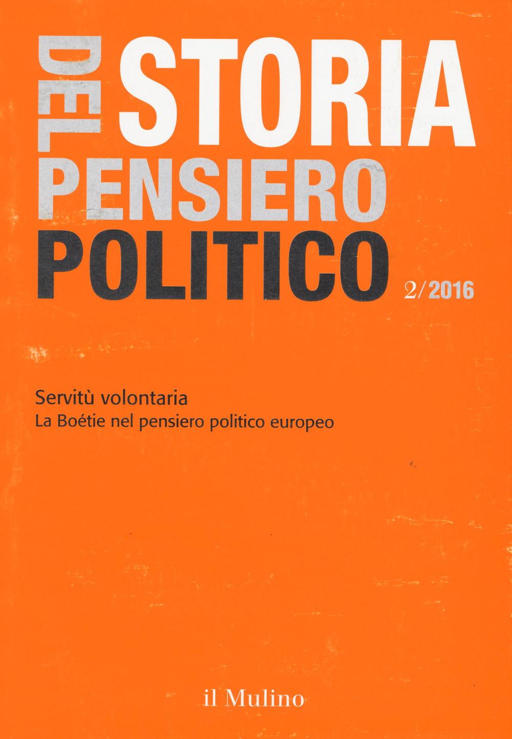 Storia del pensiero politico (2016). Vol. 2