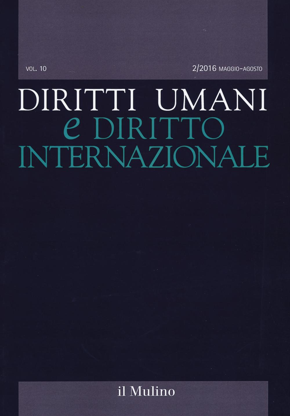 Diritti umani e diritto internazionale (2016). Vol. 2