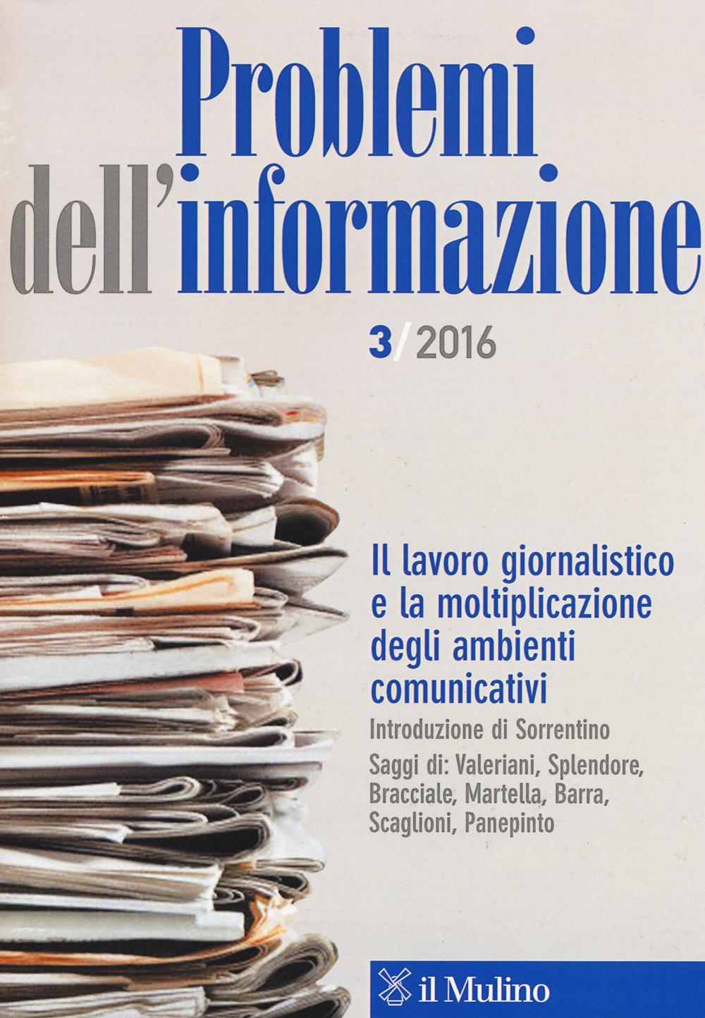 Problemi dell'informazione (2016). Vol. 3