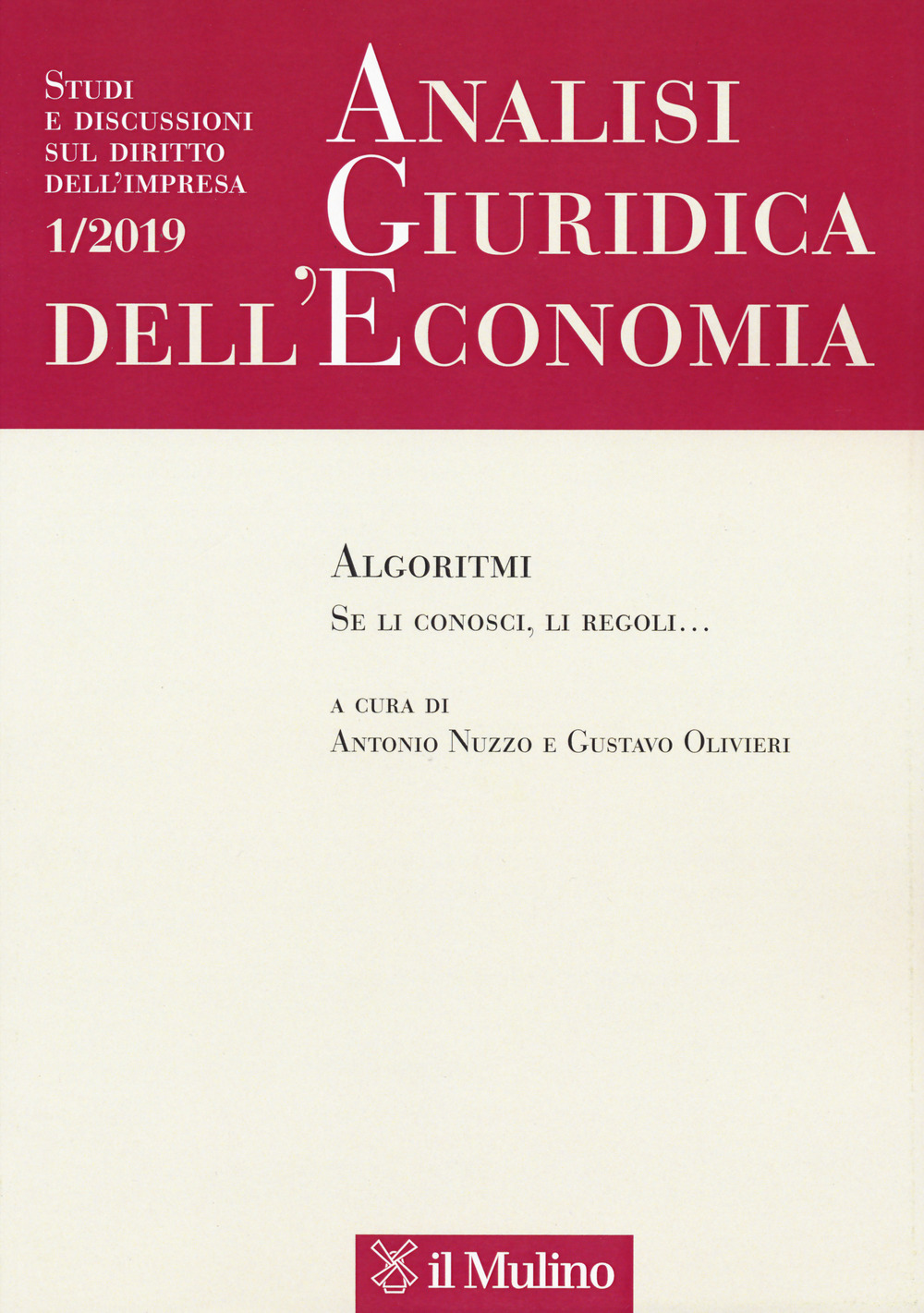 Analisi giuridica dell'economia (2019). Vol. 1