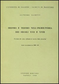 Deismo e teismo nell'Inghilterra dei secoli XVII e XVIII