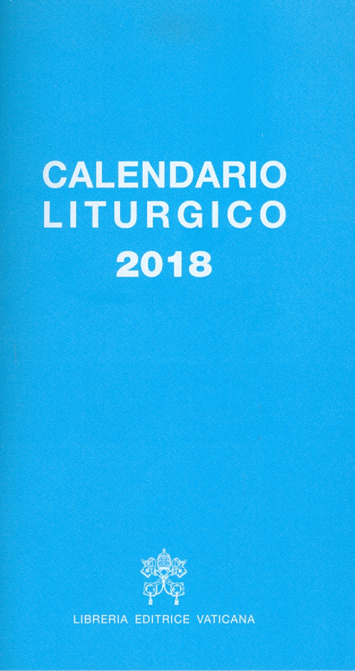 Calendario liturgico 2018