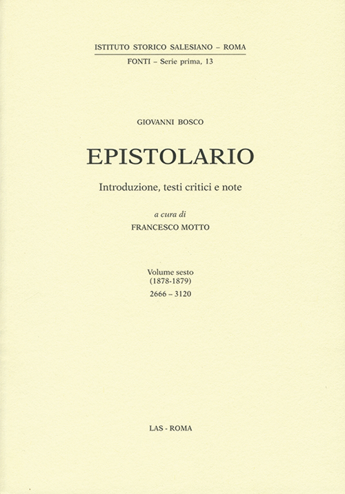 Epistolario Giovanni Bosco. Vol. 6