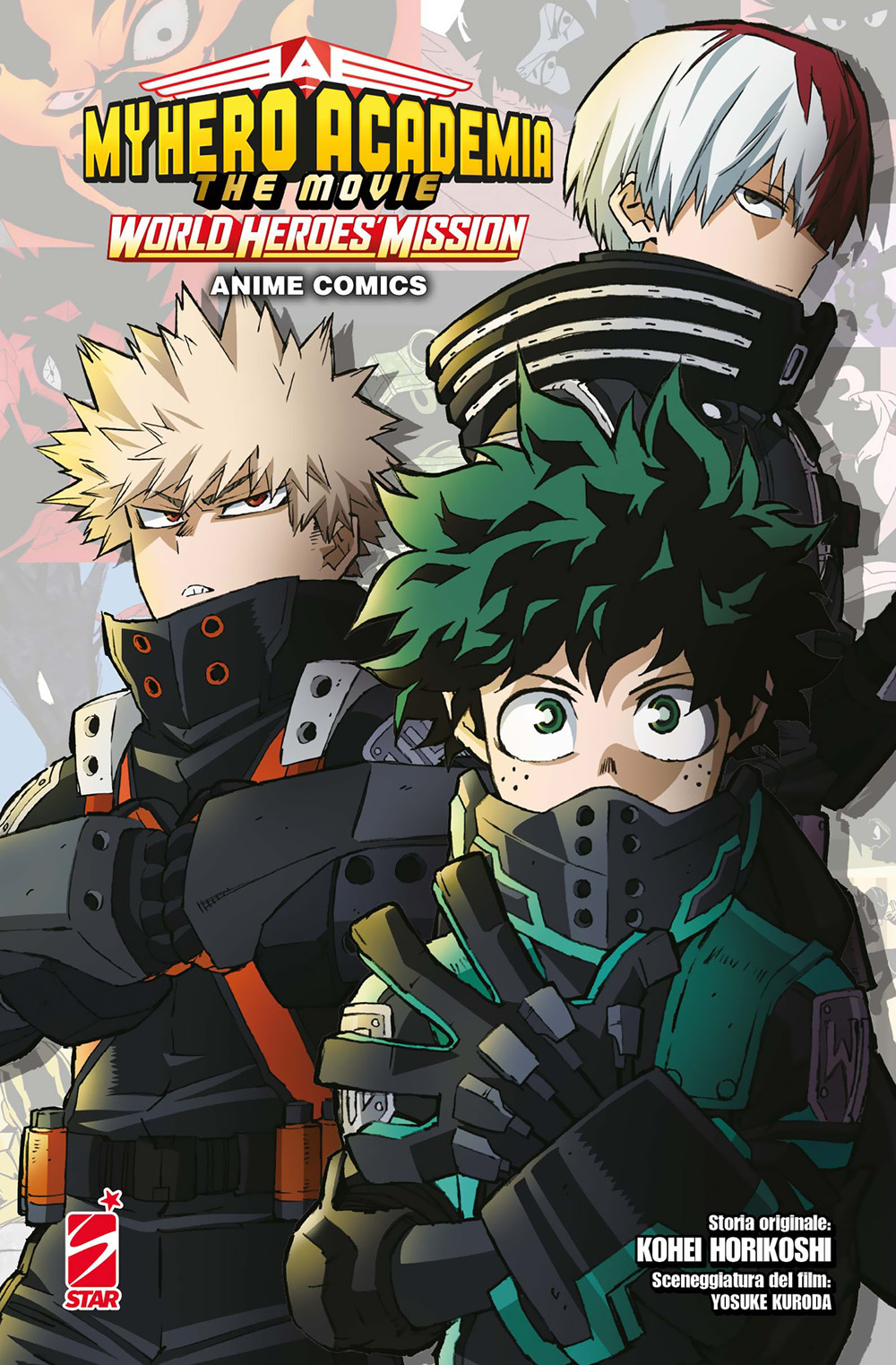 World heroes' mission. My Hero Academia. The movie. Anime comics