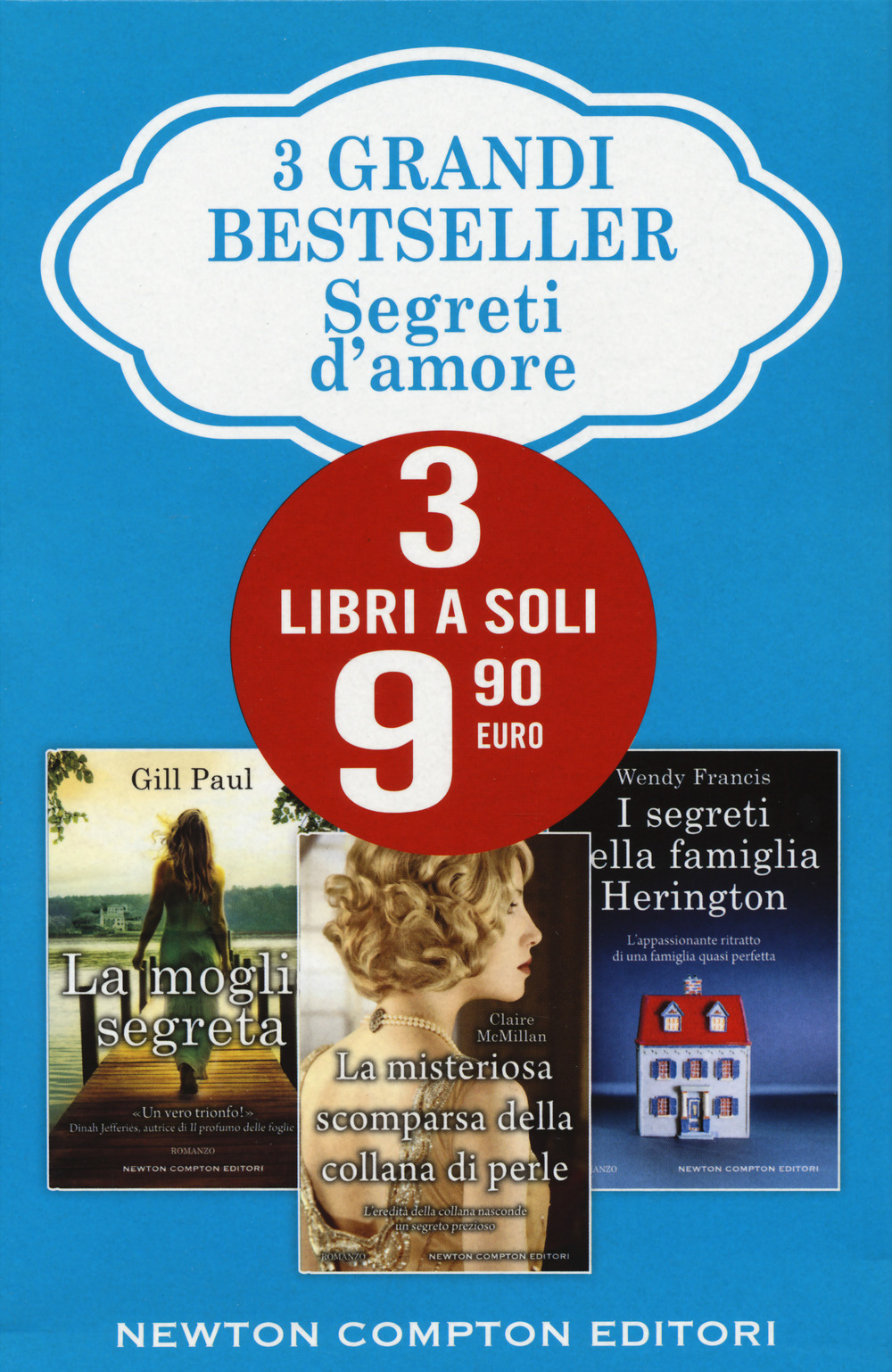 3 grandi bestseller. Segreti d'amore: La moglie segreta-La misteriosa scomparsa della collana di perle-I segreti della famiglia Herington