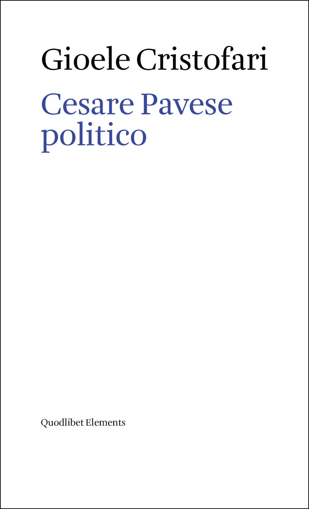 Cesare Pavese politico