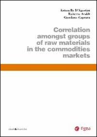 Correlation amongst groups of raw materials in the commodities markets