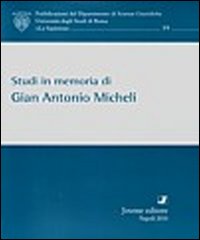 Studi in memoria di Gian Antonio Micheli