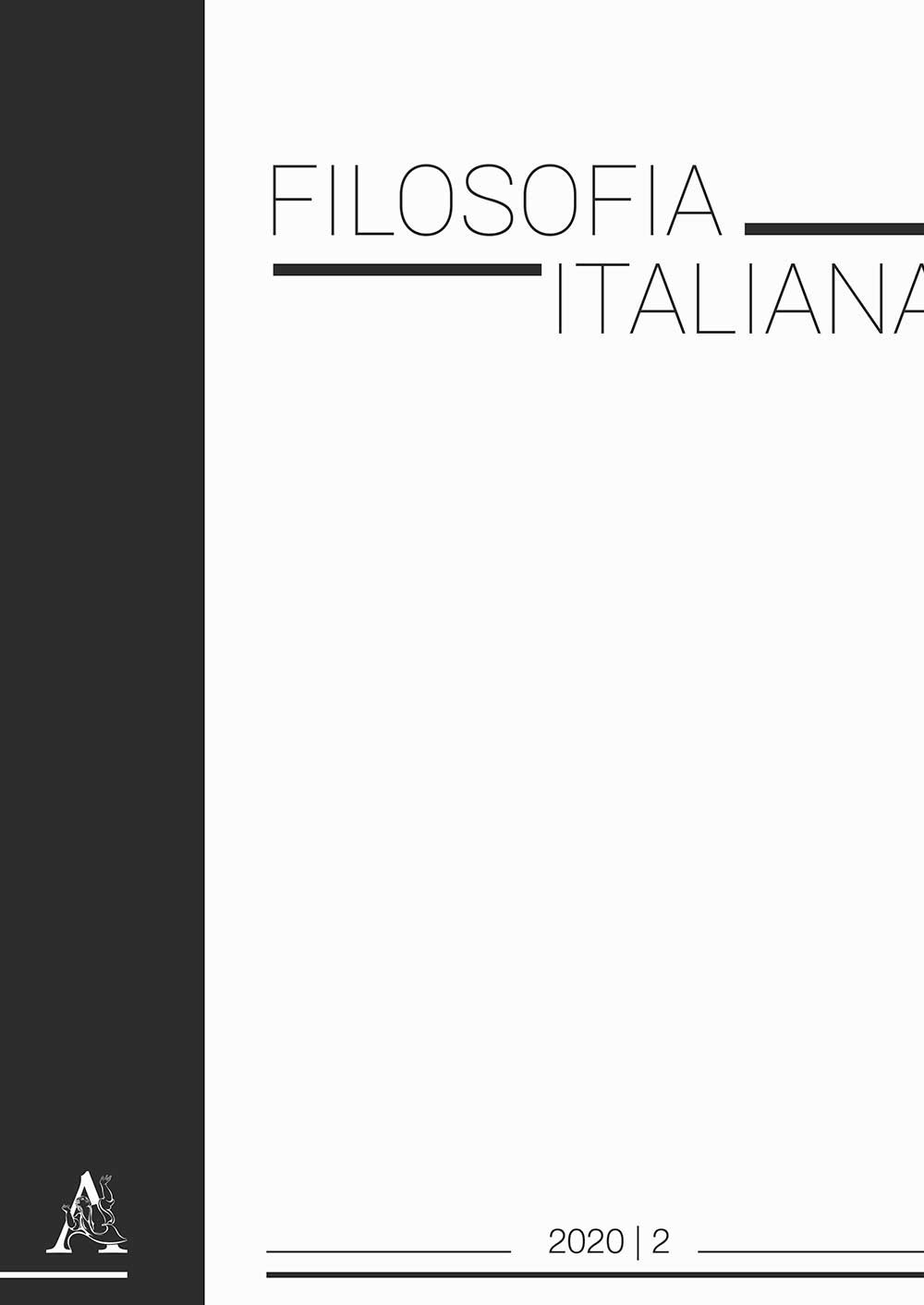Filosofia italiana (2020). Vol. 2