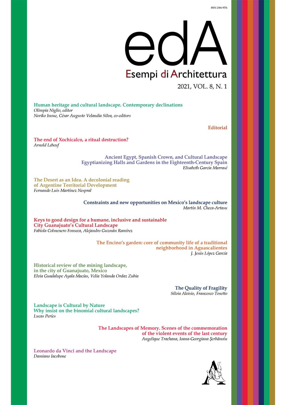 EDA. Esempi di architettura 2021. International journal of architecture and engineering. Vol. 8/1