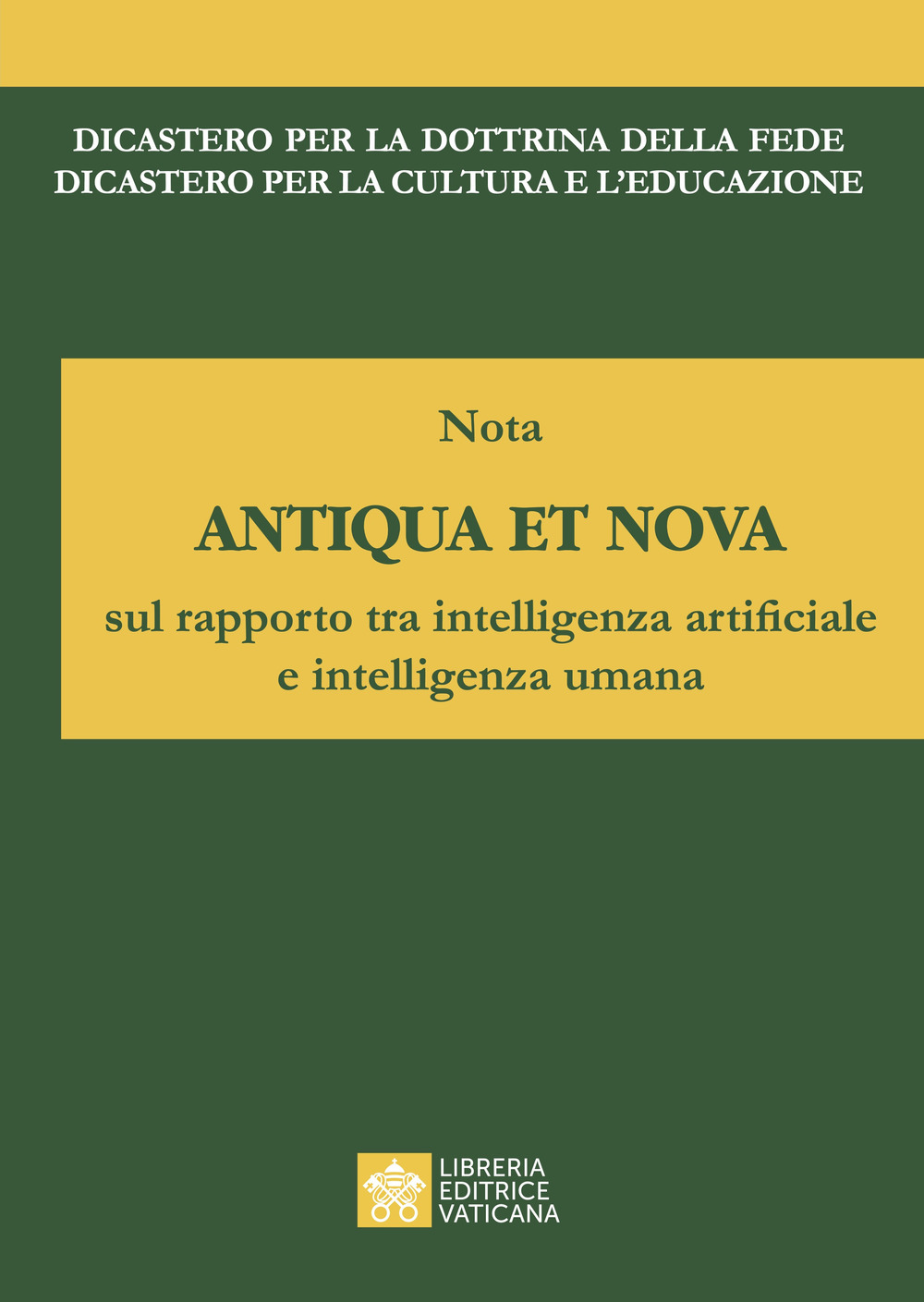 Nota antiqua et nova sul rapporto tra intelligenza artificiale e intelligenza umana