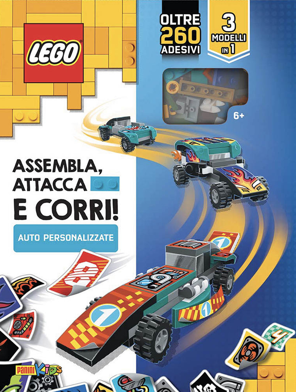 Assembla, attacca e corri! Auto personalizzate. Lego. Con adesivi. Ediz. a colori. Con gadget