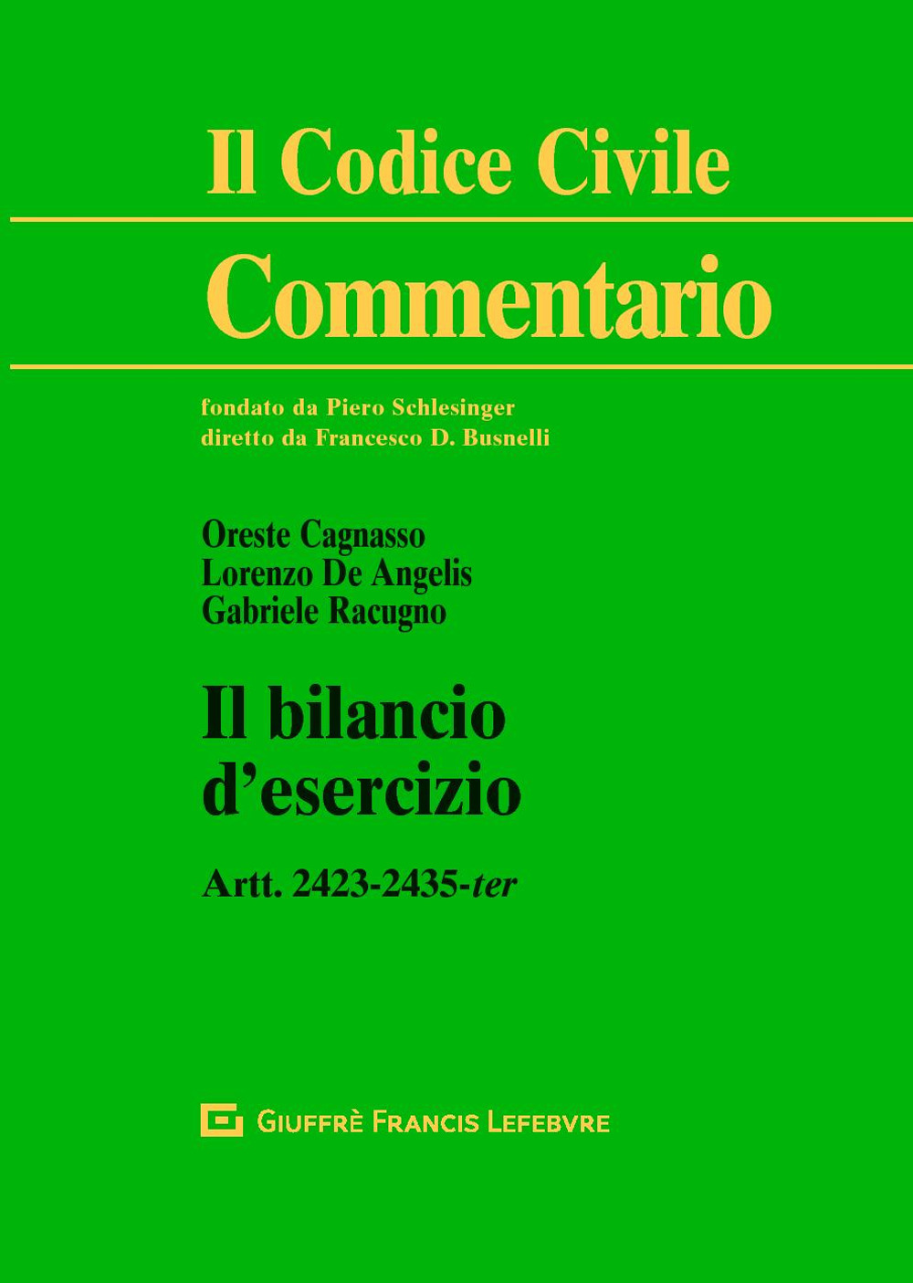 Il bilancio d'esercizio. Artt.2423-2435 ter