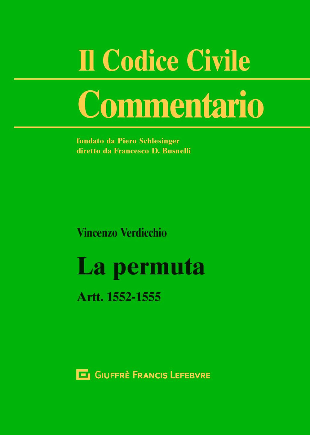 La permuta. Artt.1552-1555