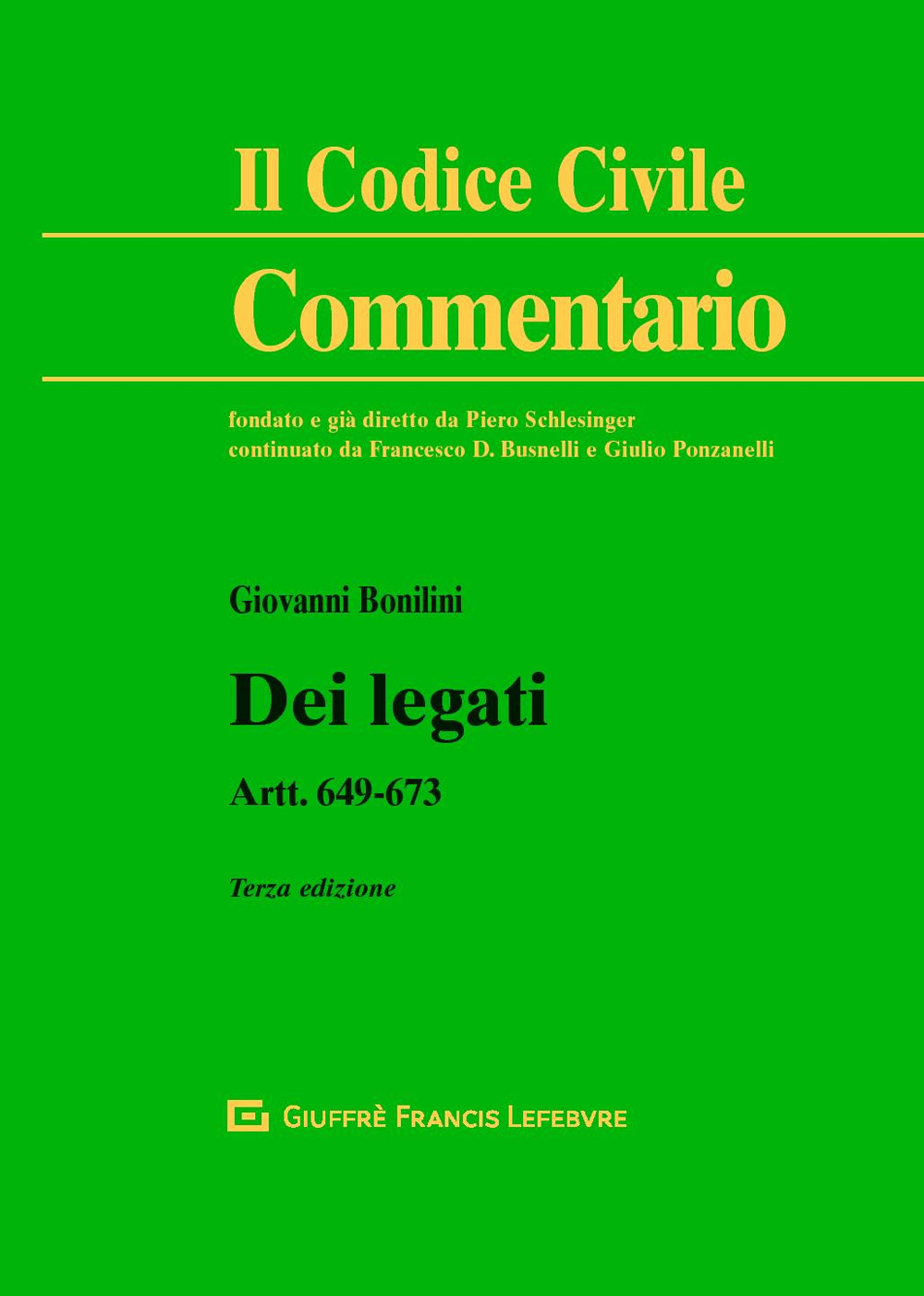 Dei legati. Art. 649-673