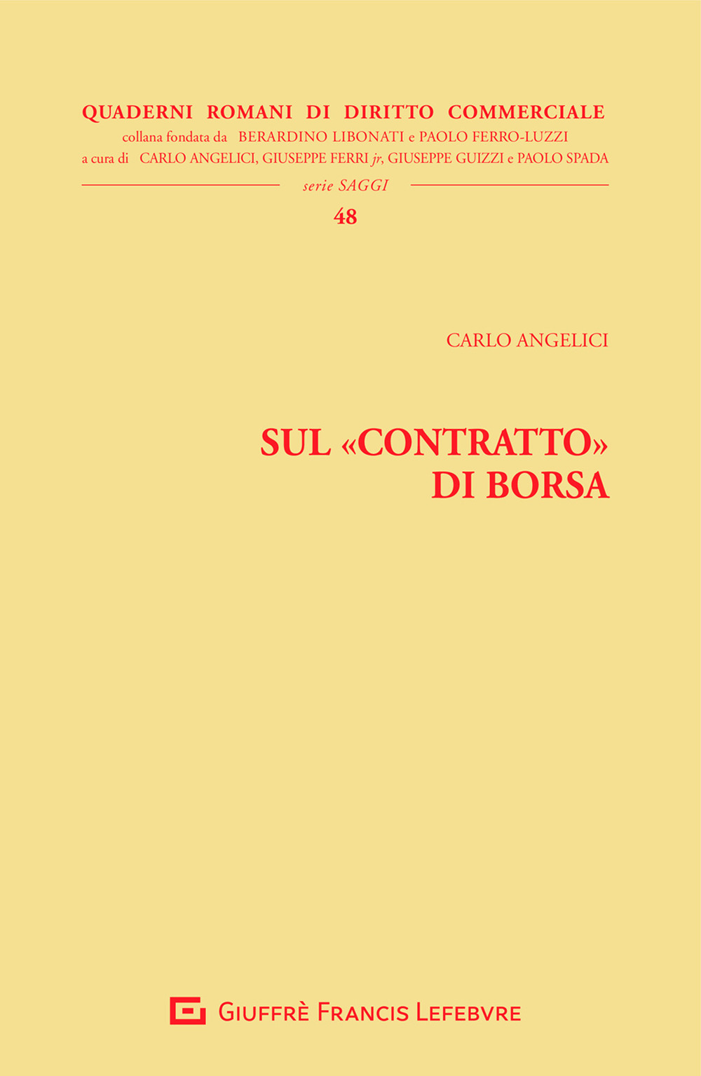 Sul «contratto» di Borsa