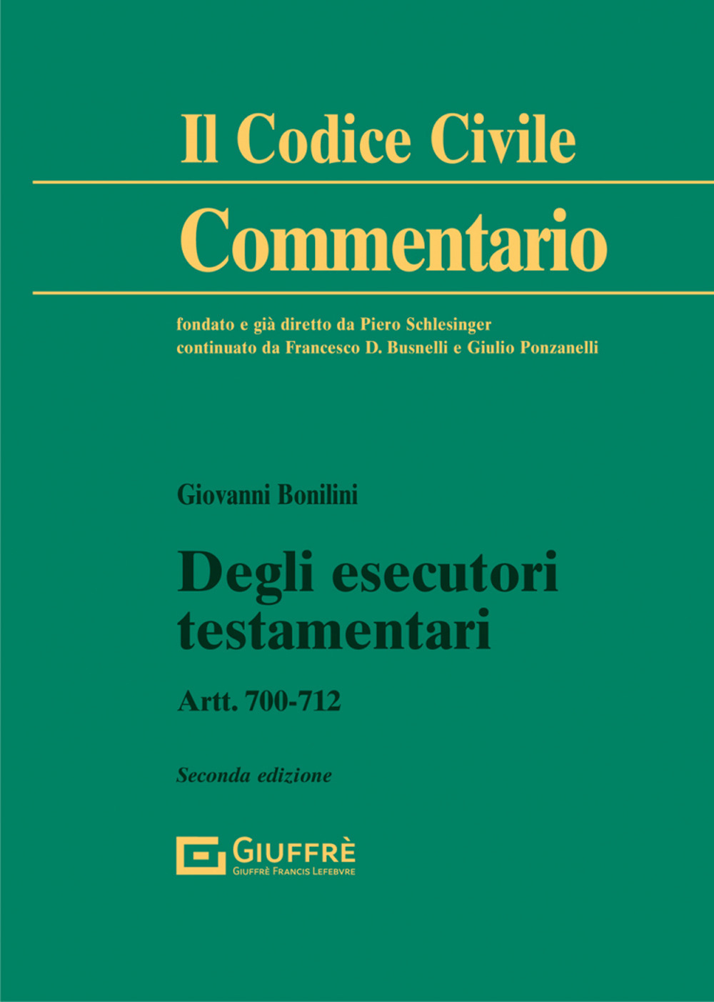 Degli esecutori testamentari. Artt. 700-712