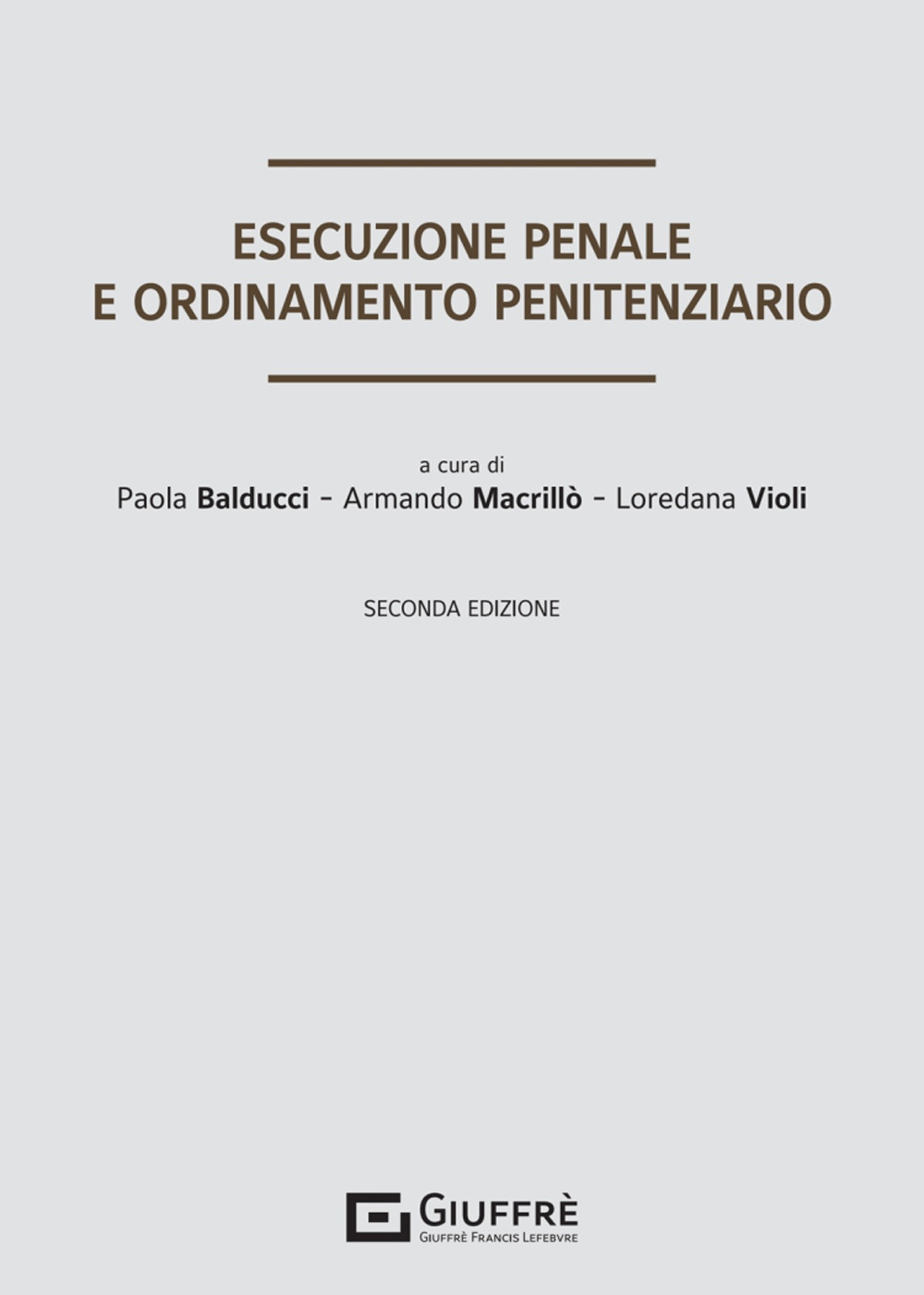 Esecuzione penale e ordinamento penitenziario