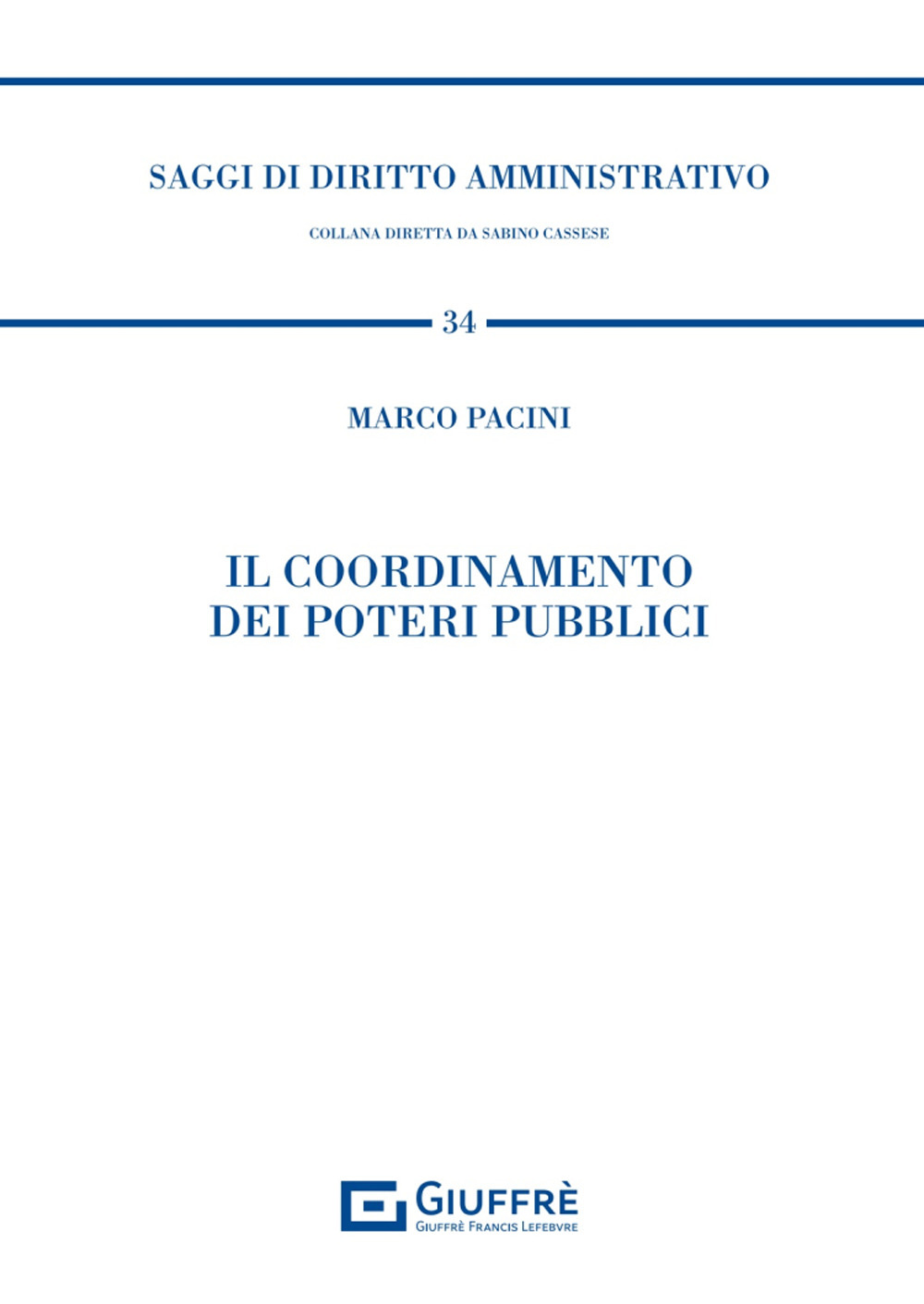 Il coordinamento dei poteri pubblici