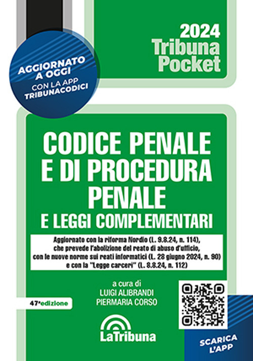 Codice penale e di procedura penale e leggi complementari