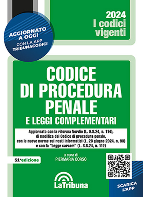 Codice di procedura penale e leggi complementari