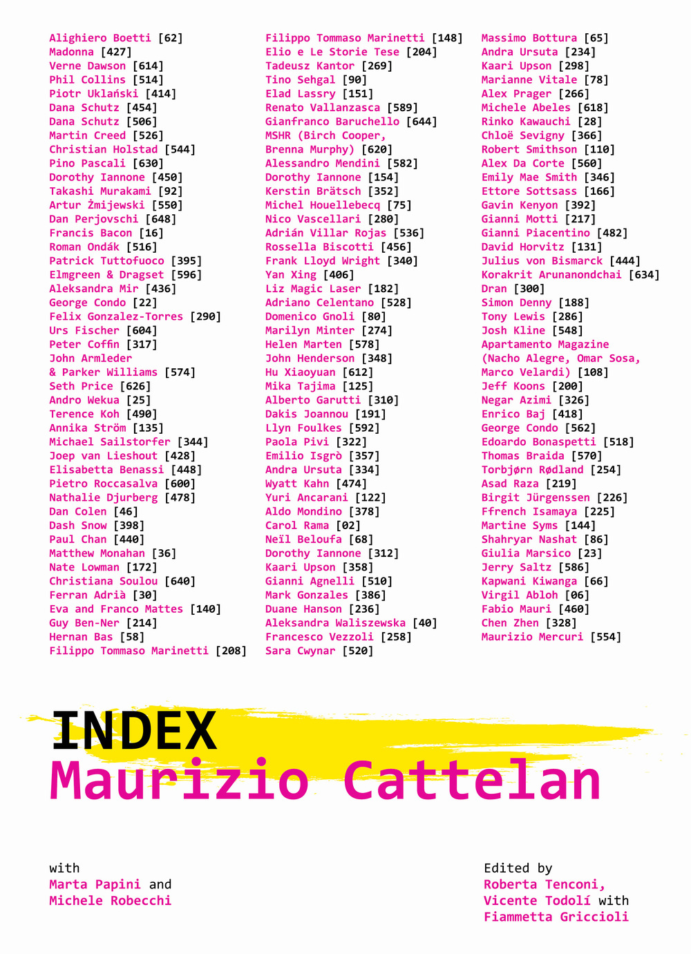 Maurizio Cattelan. Index. Ediz. illustrata