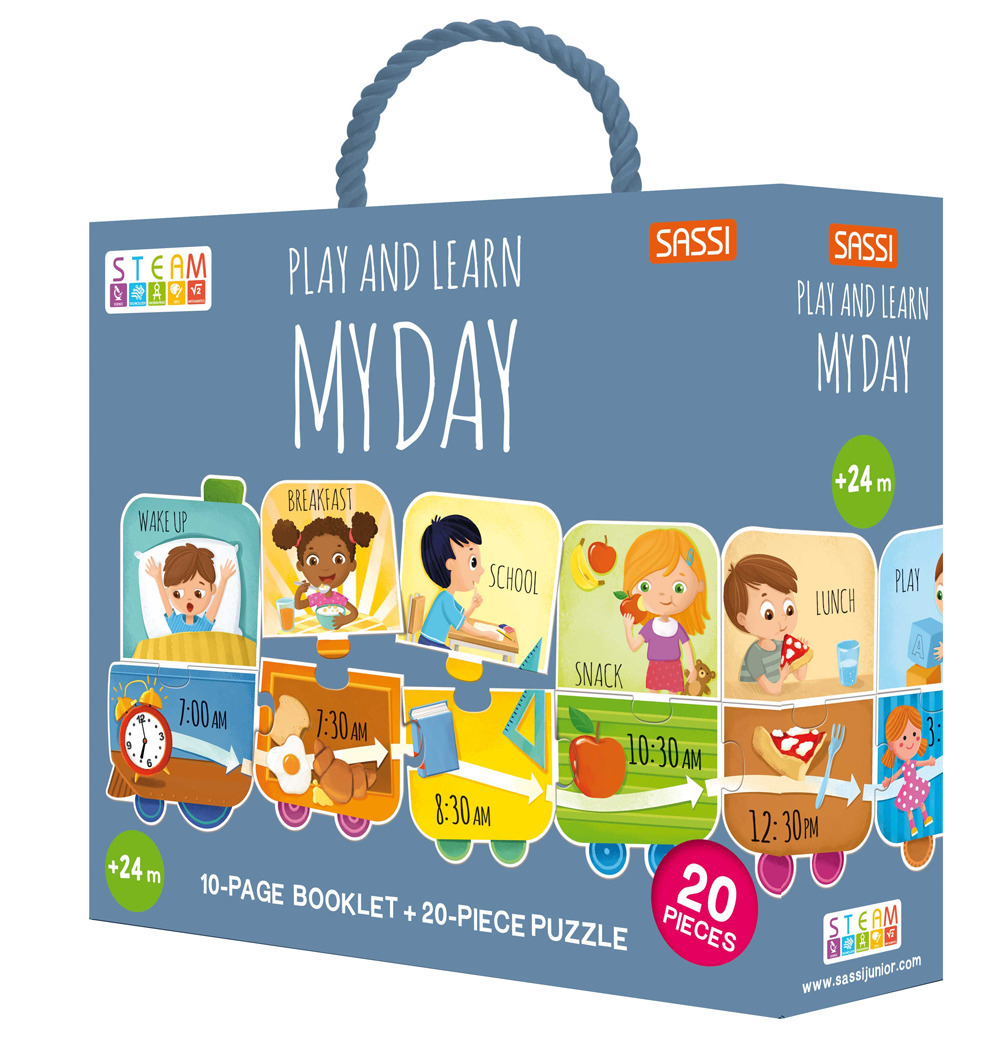 Play and learn. My day. Steam puzzle. Ediz. illustrata. Con puzzle