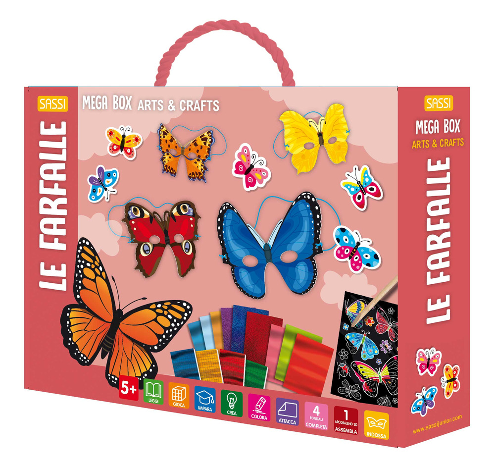 Le farfalle. Mega box arts & crafts. Ediz. a colori. Con gadget