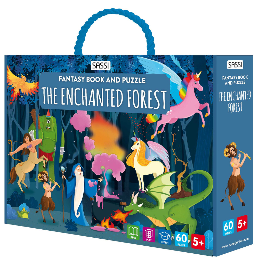 Enchanted forest. Fantasy book and puzzle. Ediz. a colori. Con puzzle