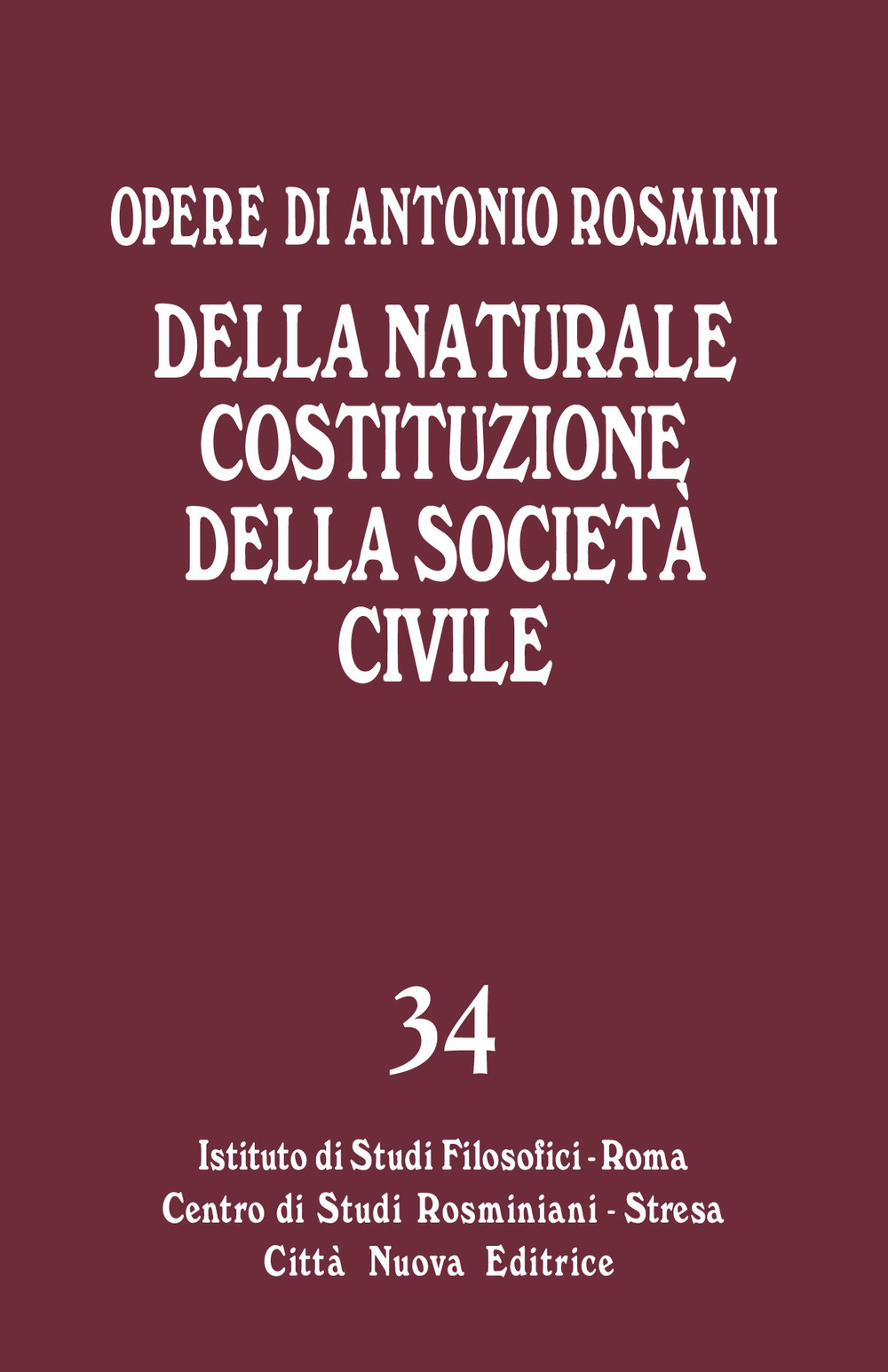 Della naturale costituzione della società civile