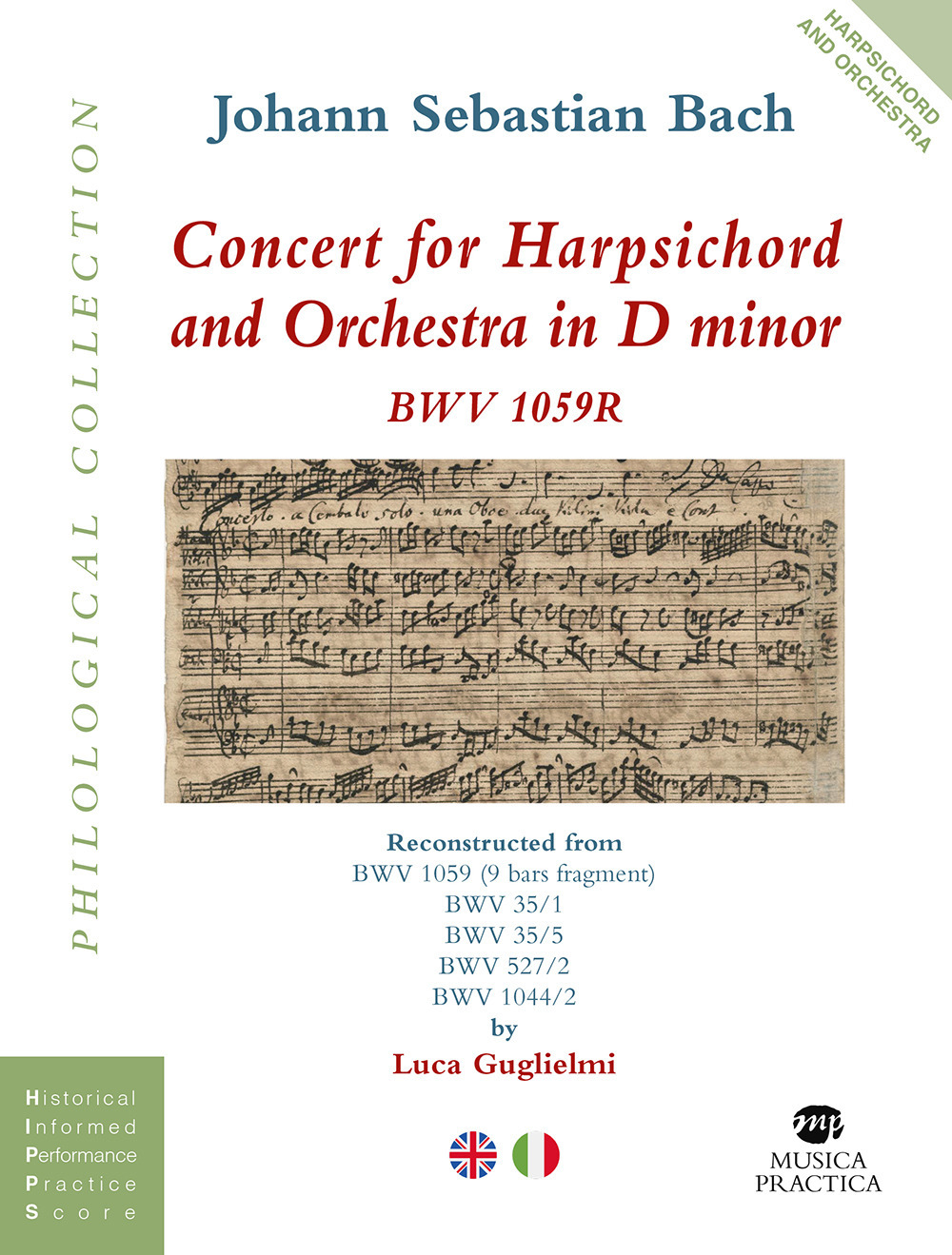 Concert for harpsichord and orchestra in D minor. Partitura