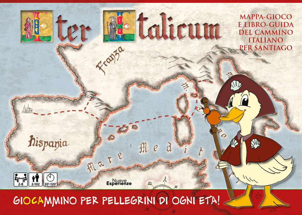 Iter Italicum. Mappa-gioco e libro-guida del Cammino italiano per Santiago. Ediz. illustrata. Con mappa-gioco