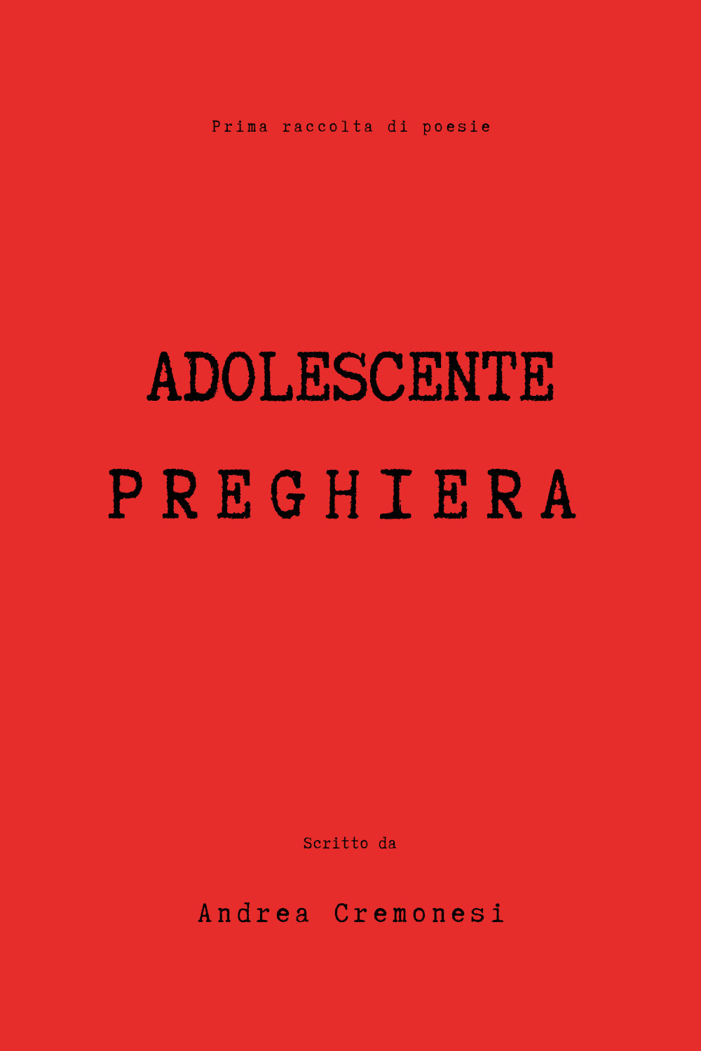 Adolescente preghiera