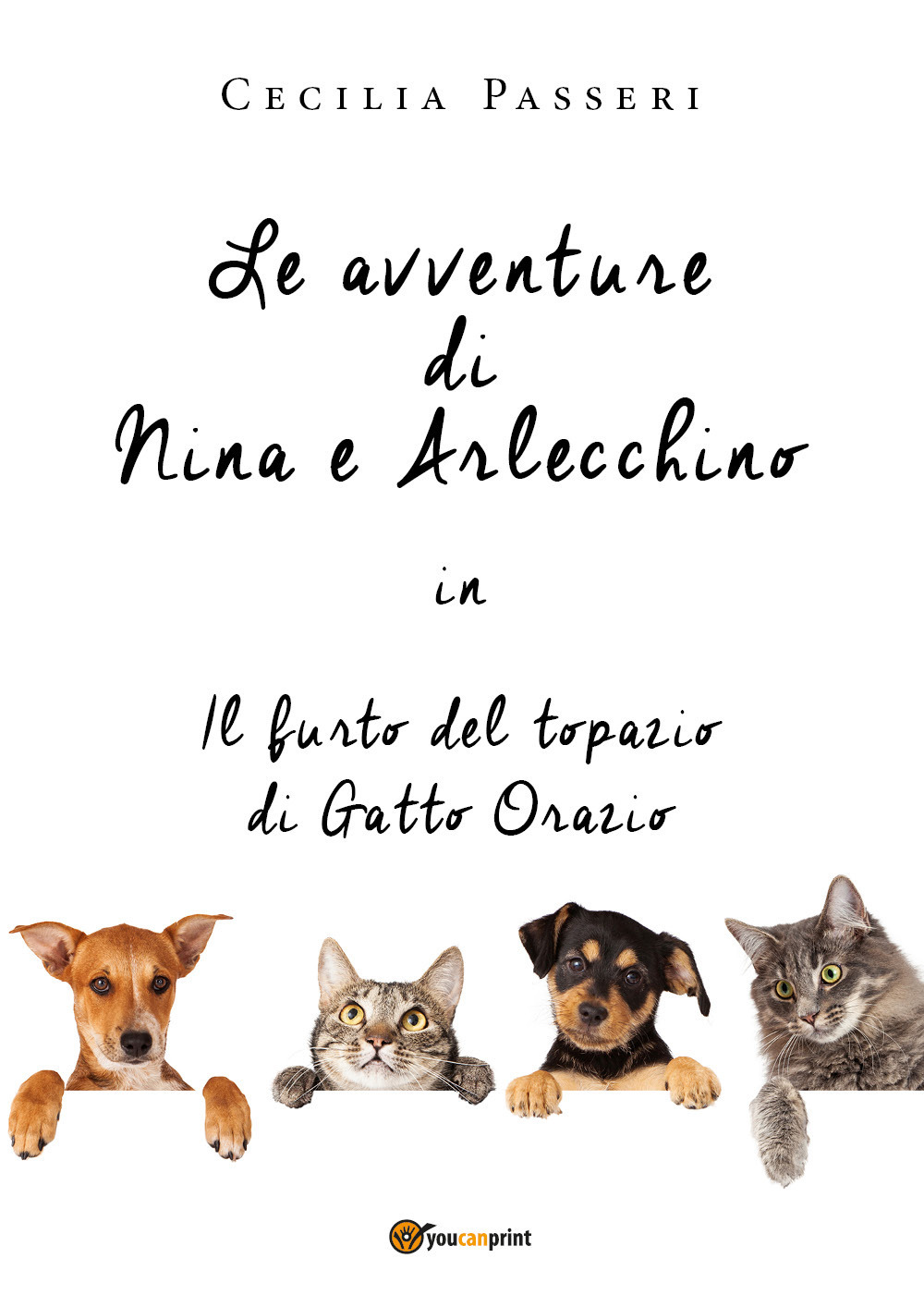 Le avventure di Nina e Arlecchino in il furto del topazio di Gatto Orazio