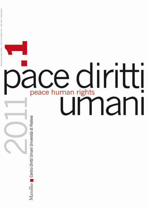 Pace diritti umani-Peace human rights (2011). Vol. 1