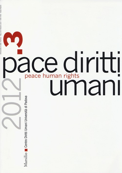 Pace diritti umani-Peace human rights (2012). Ediz. bilingue. Vol. 3