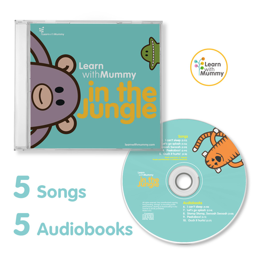 In the jungle. 5 songs + 5 audiobooks