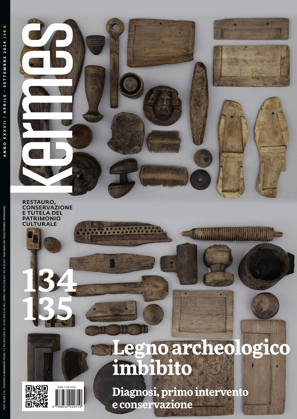 Kermes. La rivista del restauro. Vol. 134-135: Legno archeologico imbibito. Diagnosi, primo intervento e conservazione