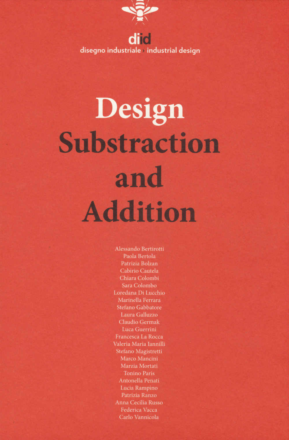 Diid disegno industriale. Ediz. inglese (2018). Vol. 66: Design. Substraction and addition