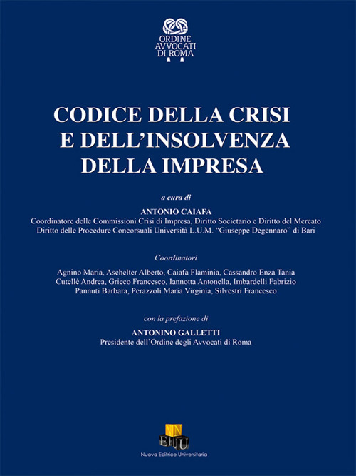 Codice della crisi e dell'insolvenza della impresa