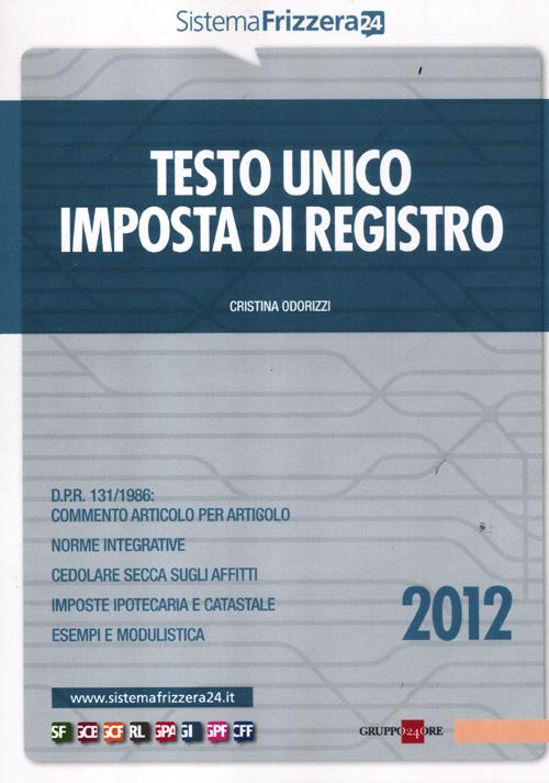 Testo unico imposta di registro