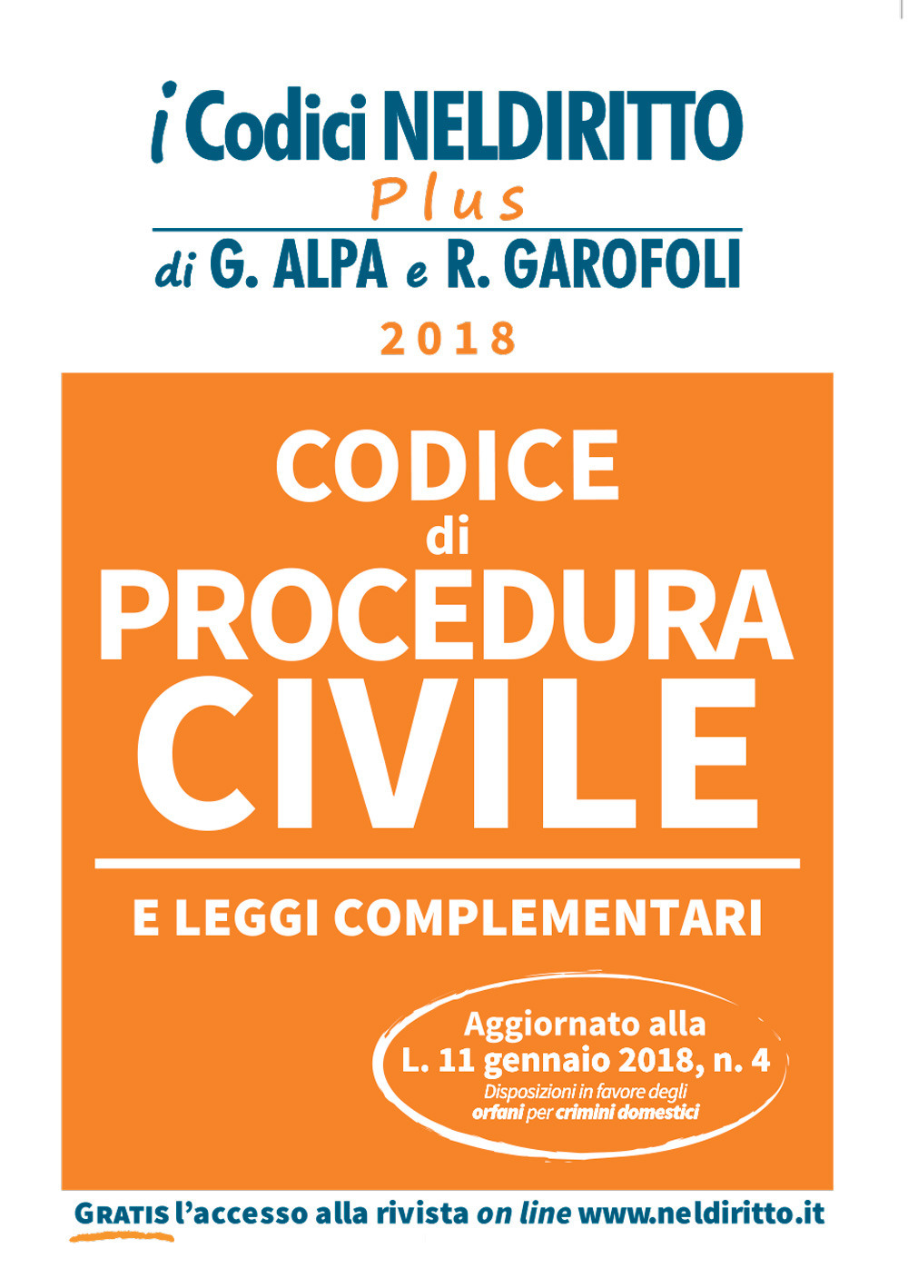 Codice di procedura civile e leggi complementari