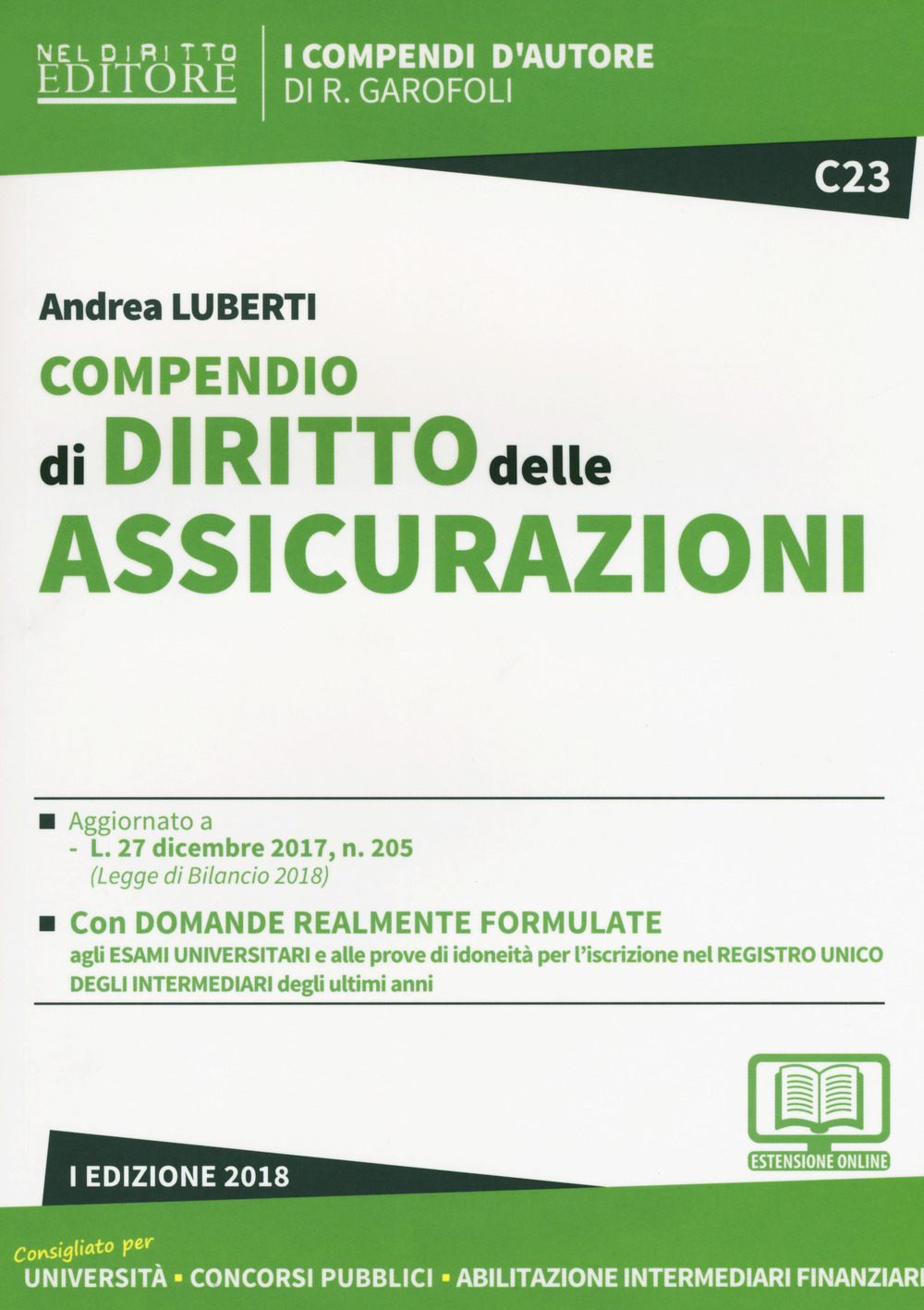 Compendio di diritto delle assicurazioni