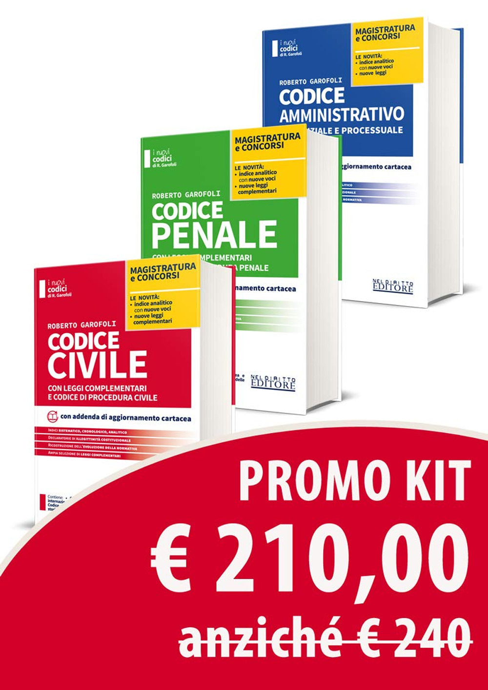 Kit 3 codici: Civile-Penale-Amministrativo