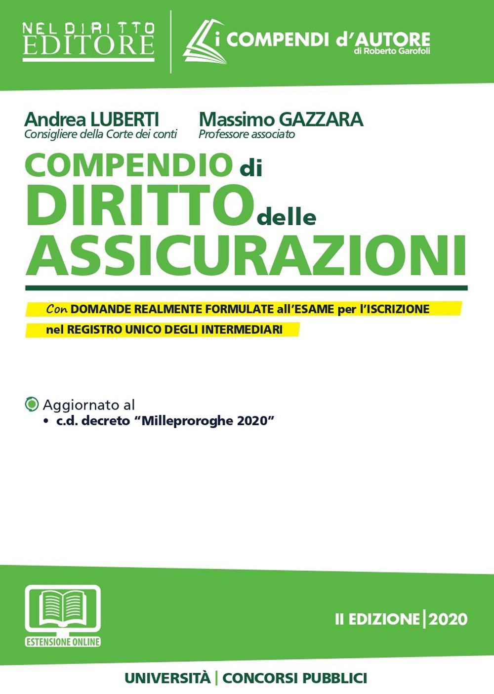 Compendio di diritto delle assicurazioni. Con espansione online