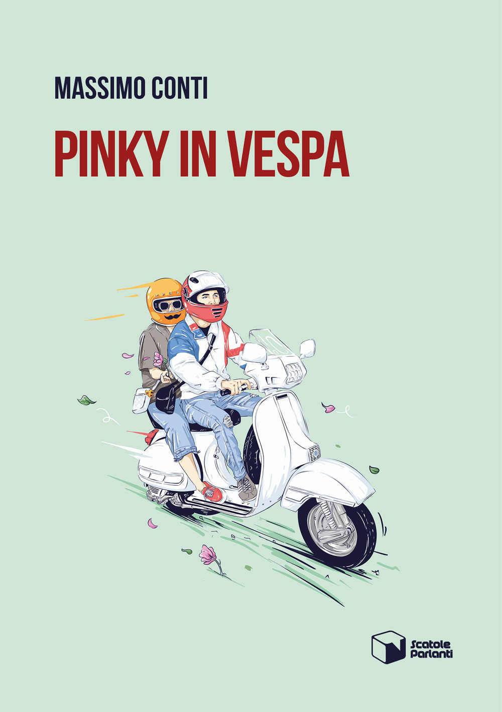 Pinky in Vespa