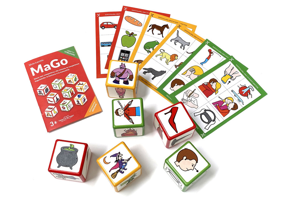 MaGo. Gioco non competitivo che stimola le competenze linguistiche, la fantasia e la manualità. Con Gioco