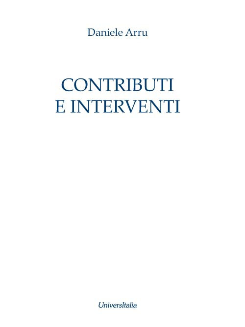 Contributi e interventi. Ediz. per la scuola