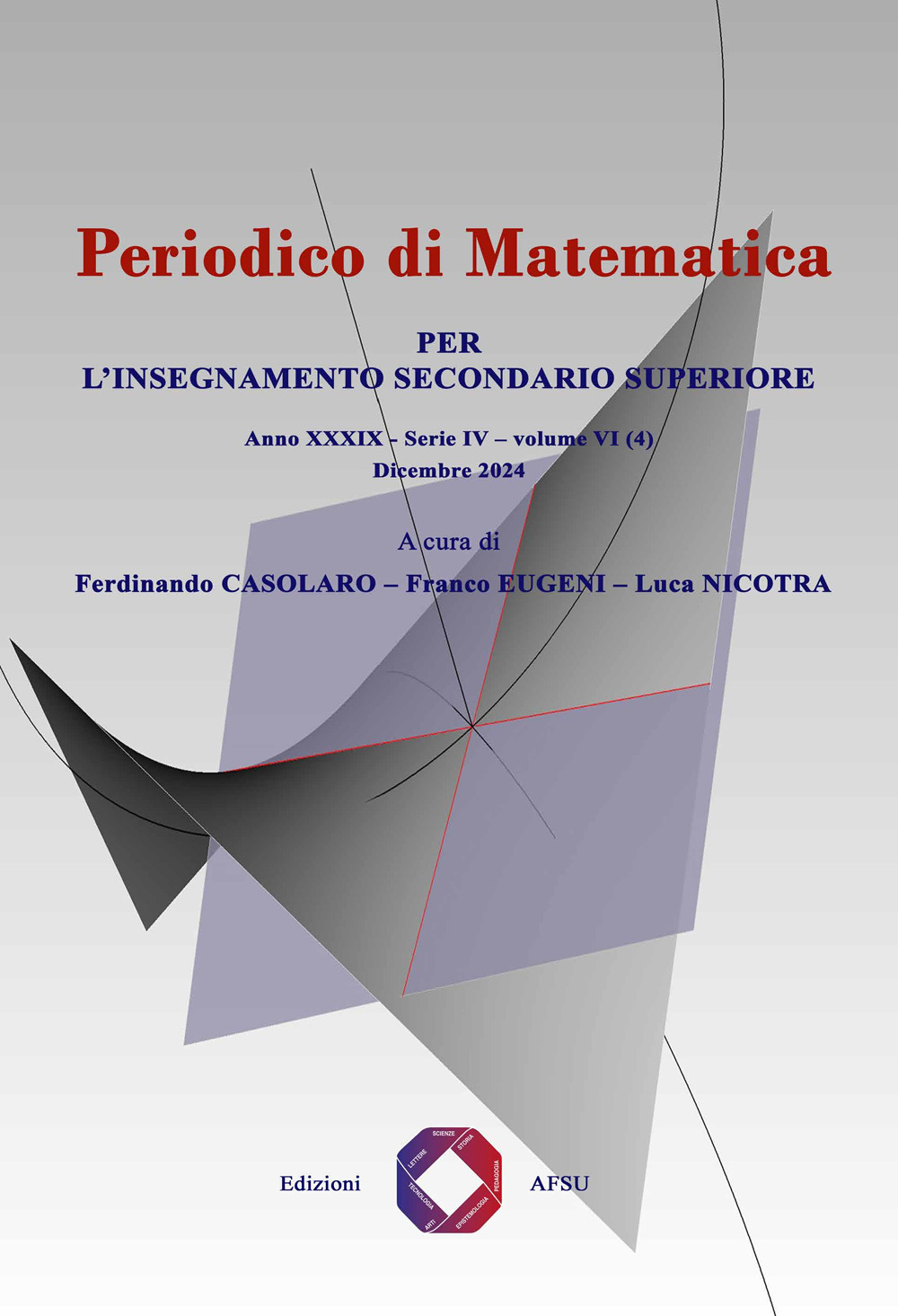 Periodico di matematica. Per l'insegnamento secondario (2024). Vol. 6/4